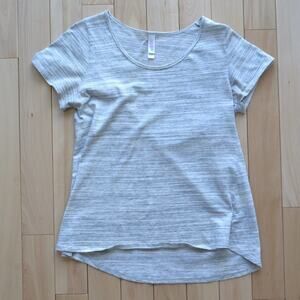 LuLaRoe Class Tee Size Medium (Women's) White/Grey Shirt